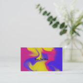 Farbenfrohe Business Cards Visitenkarte (Stehend Vorderseite)