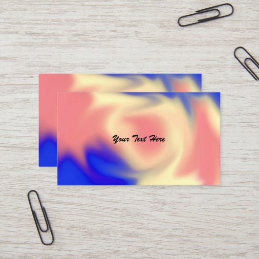 Farbenfrohe Business Cards Visitenkarte (Vorderseite/Rückseite Beispiel)