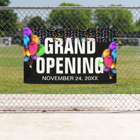 Farbenfrohe Business Grand Opening Banner (Insitu)