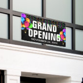 Farbenfrohe Business Grand Opening Banner (Äußeres Gebäude)