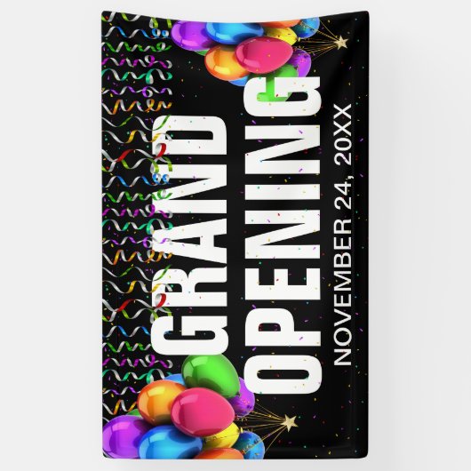 Farbenfrohe Business Grand Opening Banner (Vertikal)