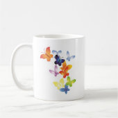 Farbenfrohe ButterFliegen Kaffeetasse (Links)