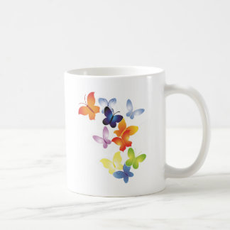 Farbenfrohe ButterFliegen Kaffeetasse