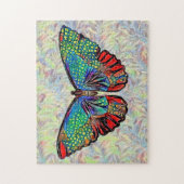 Farbenfrohe Butterfly Art Vintage Stilpuzzle Puzzle (Vertikal)