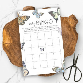 Farbenfrohe Butterfly Baby Dusche Baby Bingo Spiel