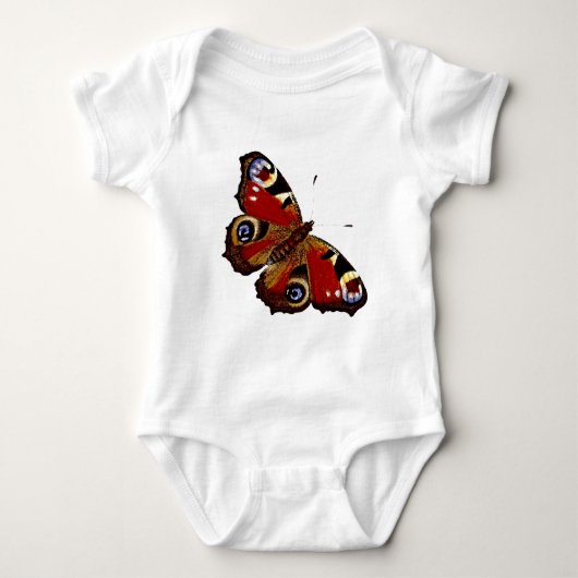 Farbenfrohe Butterfly Baby Strampler (Vorderseite)