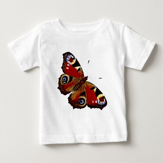 Farbenfrohe Butterfly Baby T-shirt (Vorderseite)