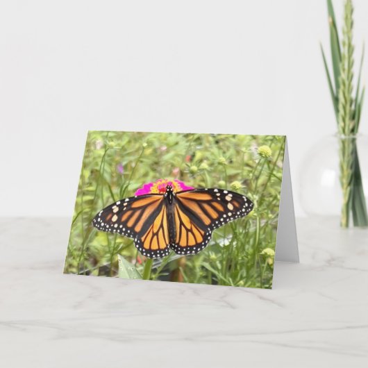 Farbenfrohe Butterfly-Begrüßung Karte (Vorderseite)