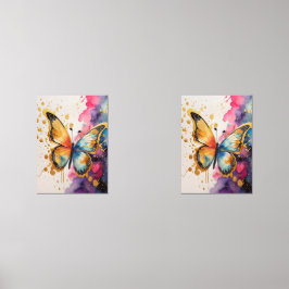 Farbenfrohe Butterfly Bilderwand Sets