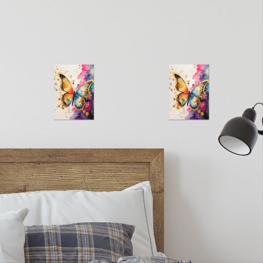 Farbenfrohe Butterfly Bilderwand Sets (Schlafzimmer)