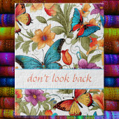 Farbenfrohe Butterfly-Blume-Muster Puzzle