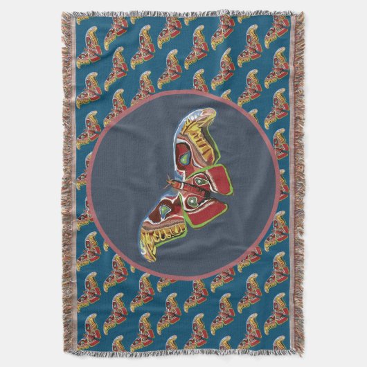 Farbenfrohe Butterfly Decke (Vorderseite Vertikal)