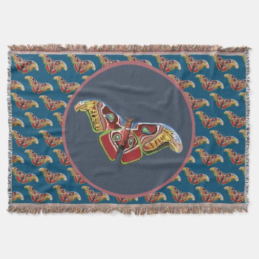 Farbenfrohe Butterfly Decke (Vorderseite)