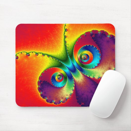 Farbenfrohe Butterfly-Fraktal Mousepad (Mit Mouse)