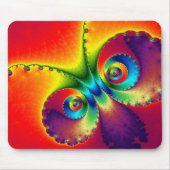 Farbenfrohe Butterfly-Fraktal Mousepad (Vorne)