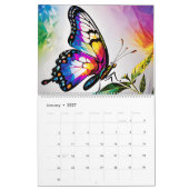 Farbenfrohe Butterfly Kalender (Jan 2027)