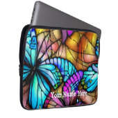 Farbenfrohe Butterfly Laptopschutzhülle (Vorne Rechts)