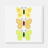 Farbenfrohe Butterfly Magnet (Vorne)