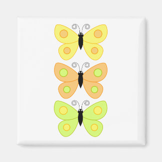 Farbenfrohe Butterfly Magnet