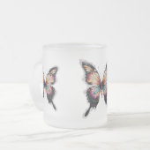 Farbenfrohe Butterfly Mattiert Glass Tasse (Vorderseite Links)