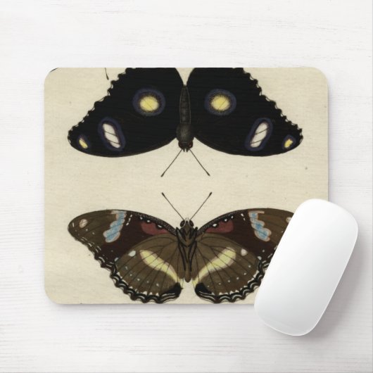 Farbenfrohe Butterfly-Medley auf Creme Background Mousepad (Mit Mouse)