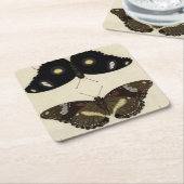 Farbenfrohe Butterfly-Medley auf Creme Background Rechteckiger Pappuntersetzer (angewinkelt)