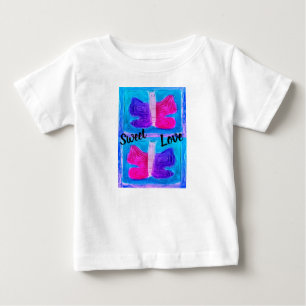 Farbenfrohe Butterfly Miami Filter Basic Baby T-shirt