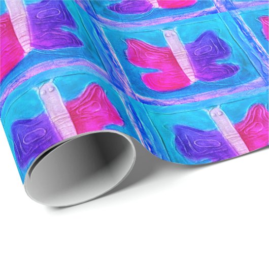 Farbenfrohe Butterfly | Miami Filter | Basic | Geschenkpapier (Rolleneckpunkt)