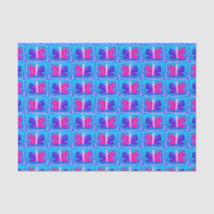 Farbenfrohe Butterfly Miami Filter Basic Seidenpapier