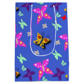 Farbenfrohe Butterfly Mittlere Geschenktüte (Rückseite)