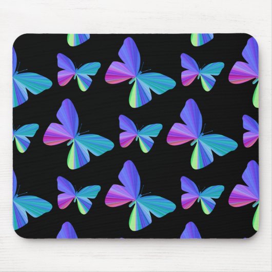 Farbenfrohe Butterfly Mouse Pad Mousepad (Vorne)