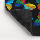 Farbenfrohe Butterfly Mouse Pad Mousepad (Ecke)