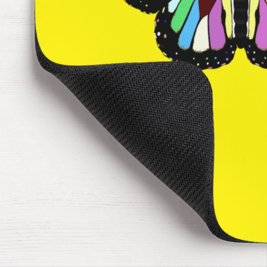 Farbenfrohe Butterfly Mousepad (Ecke)