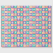 : Farbenfrohe Butterfly-Muster Geschenkpapier (Flach)