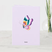 Farbenfrohe Butterfly | Muttertag Karte (Rückseite)