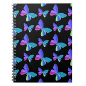 Farbenfrohe Butterfly-Notebook Notizblock (Vorderseite)