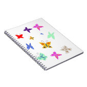Farbenfrohe Butterfly Notizblock (Rechte Seite)
