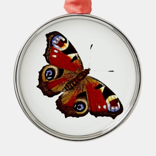 Farbenfrohe Butterfly Ornament Aus Metall (Vorne)