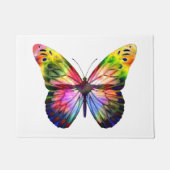 Farbenfrohe Butterfly Papillon Illustration Fußmatte (Vorderseite)