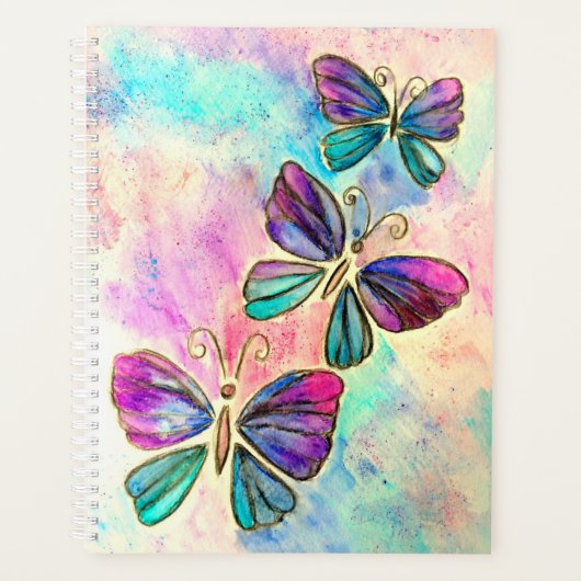 Farbenfrohe Butterfly-Plane Planer (Vorderseite)