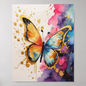 Farbenfrohe Butterfly Poster (Vorne)
