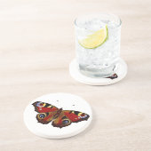 Farbenfrohe Butterfly Sandstein Untersetzer (Seite)