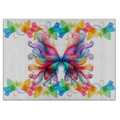 Farbenfrohe Butterfly Schneidebrett (Vorderseite)