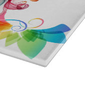Farbenfrohe Butterfly Schneidebrett (Ecke)