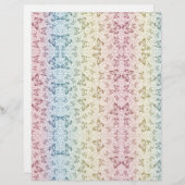 Farbenfrohe Butterfly-Scrapbook Seiten Stationär (Vorne/Hinten)