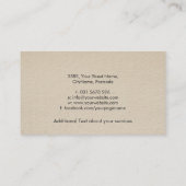 Farbenfrohe Butterfly-Silhouette Visitenkarte (Rückseite)