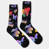 Farbenfrohe Butterfly Socken (Rechts)