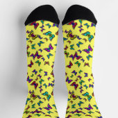 Farbenfrohe Butterfly Socken (Oben)
