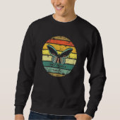 Farbenfrohe Butterfly Sweatshirt (Vorderseite)