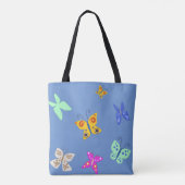 Farbenfrohe Butterfly Tasche (Rückseite)